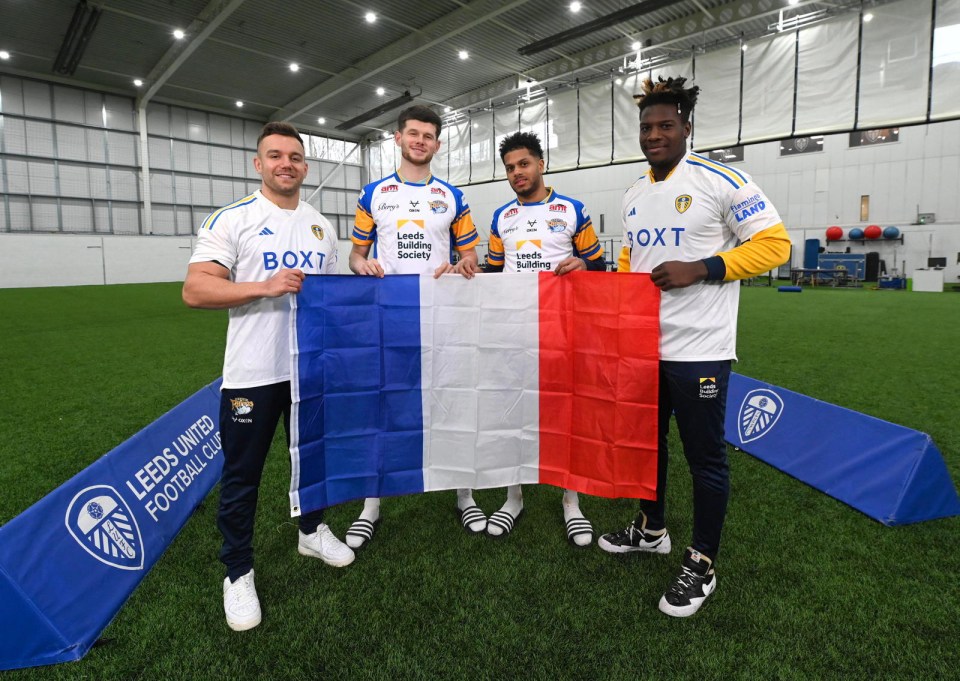 The French four met at Leeds United's Thorp Arch training ground