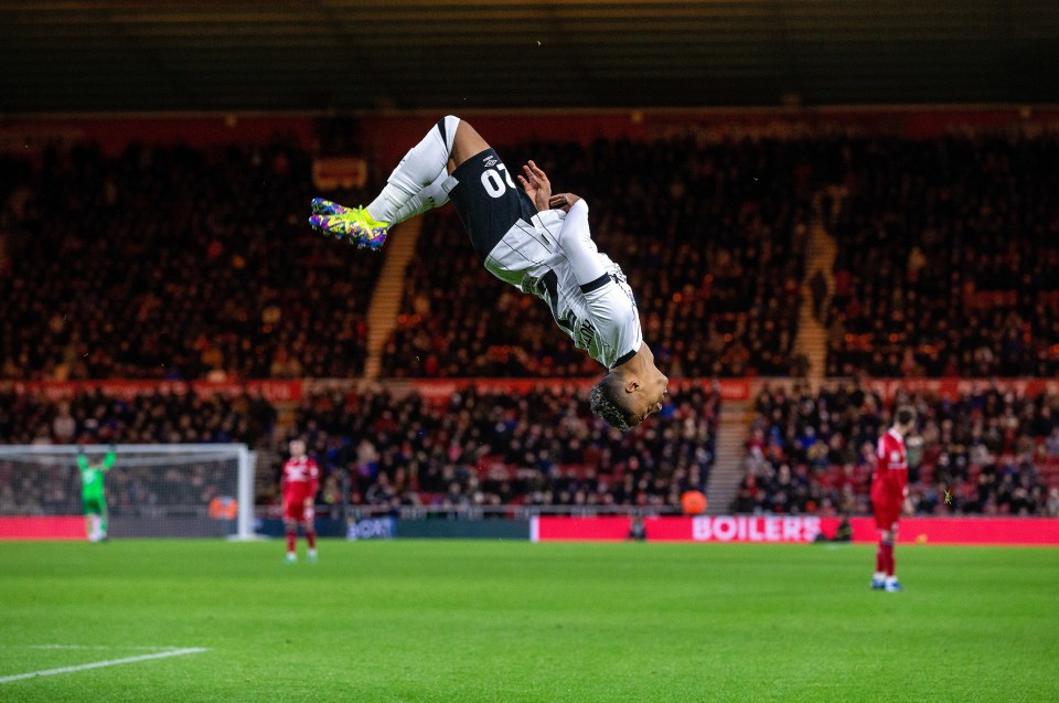 The youngster has been doing some incredible goal celebrations this season