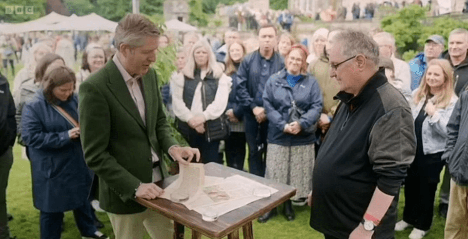 The guest brought in a collection of book pages from the 15th century