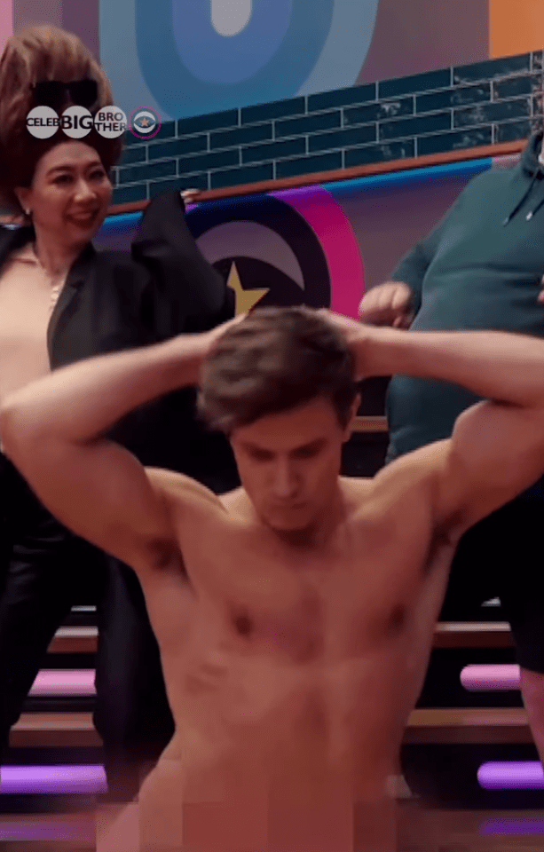 Will Best stunned CBB fans as he entered the Celebrity Big Brother house naked tonight