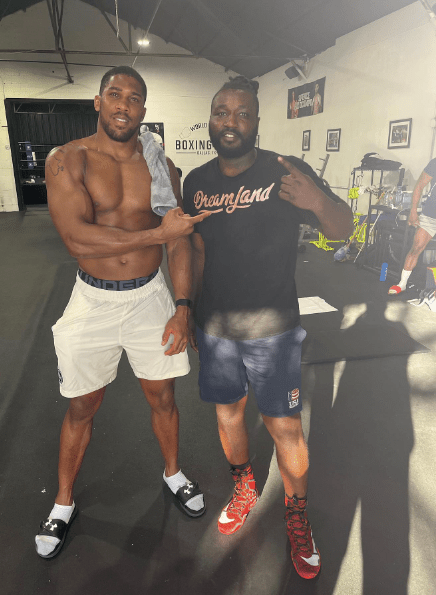 Anthony Joshua was in camp with Milton in 2023