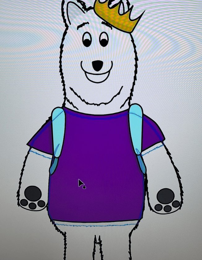 Viewers questioned the design of the polar bear