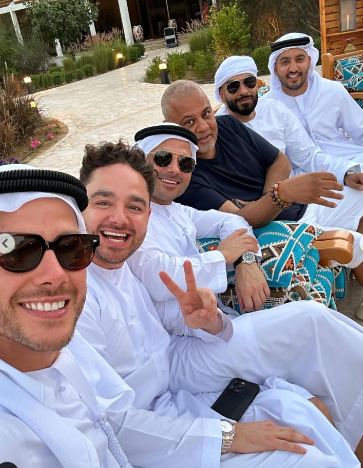 Ryan is currently in Dubai with his brothers, Adam and Scott