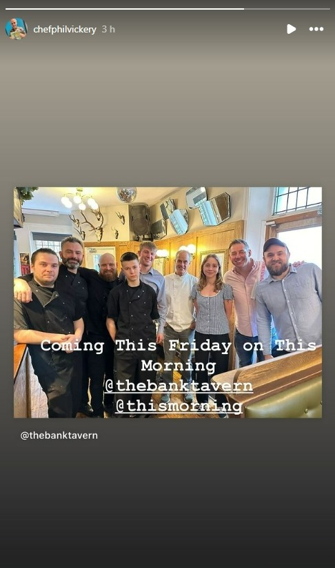 Instead of tuning into Celebrity Big Brother Phil was filming in a pub for This Morning