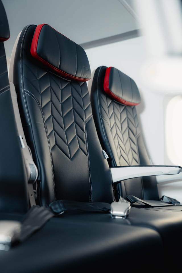 The brand-new herringbone-patterned seats have been made from Scottish leather, and will also come equipped with adjustable headrests too