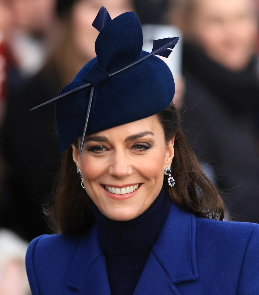 Kate, pictured here on December 25, was seen on Monday