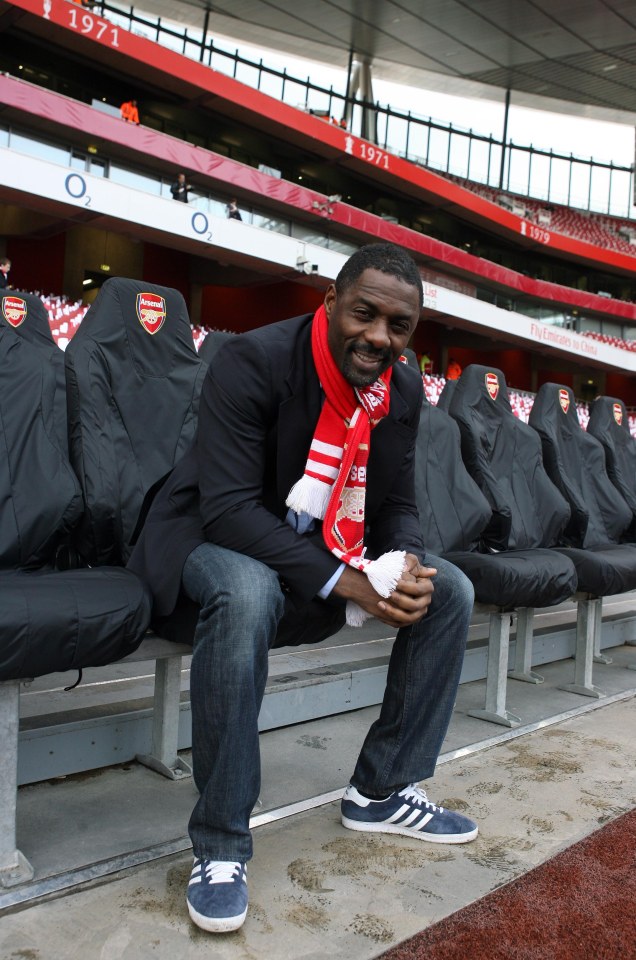 Idris Elba grew up in Hackney and has been a lifelong Gooner