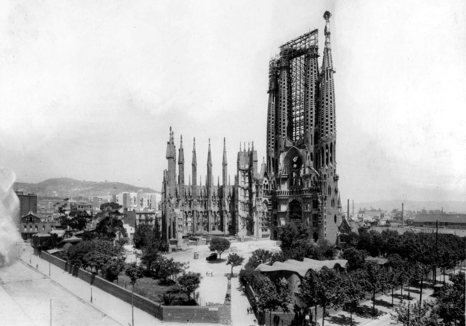 The Sagrada Familia first started in 1882