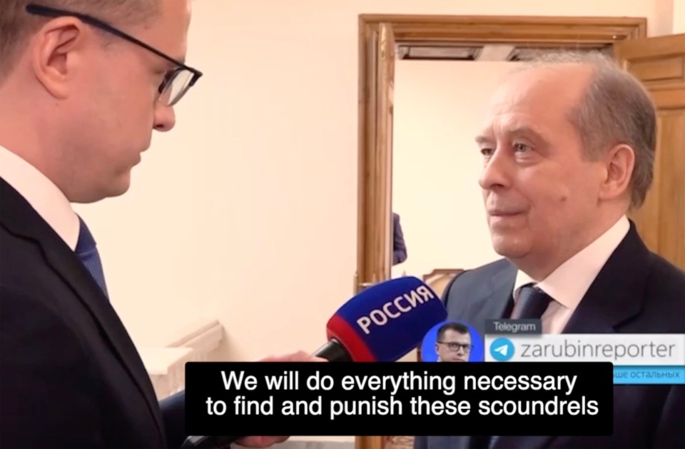 Alexander Bortnikov, head of Putin's FSB security service, has also vowed to find and punish Russians fighting against the dictator