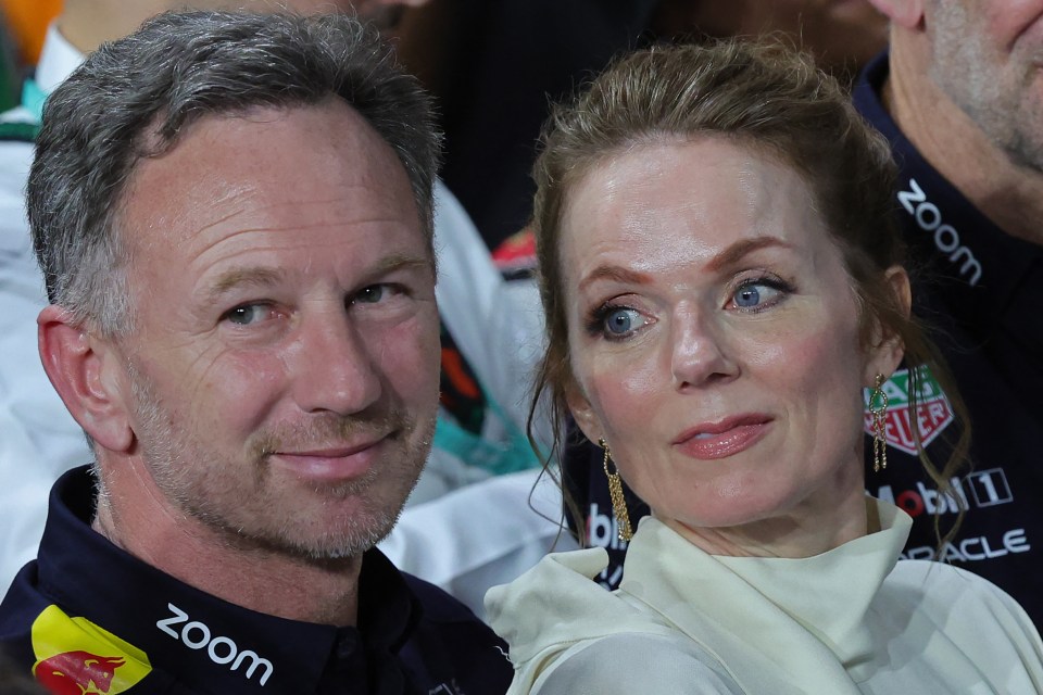 Geri Halliwell is standing by her man and put on a united front in Saudi Arabia