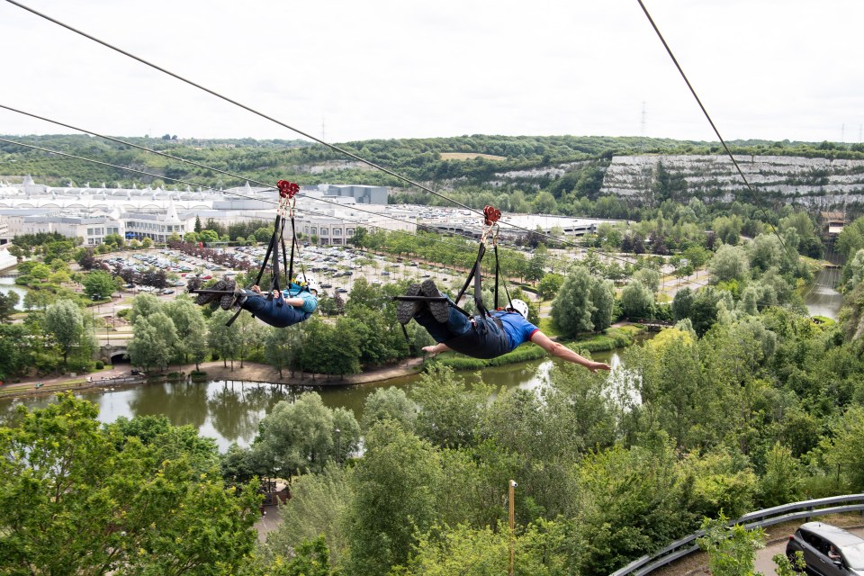 'Skydive' down a 700m zipwire