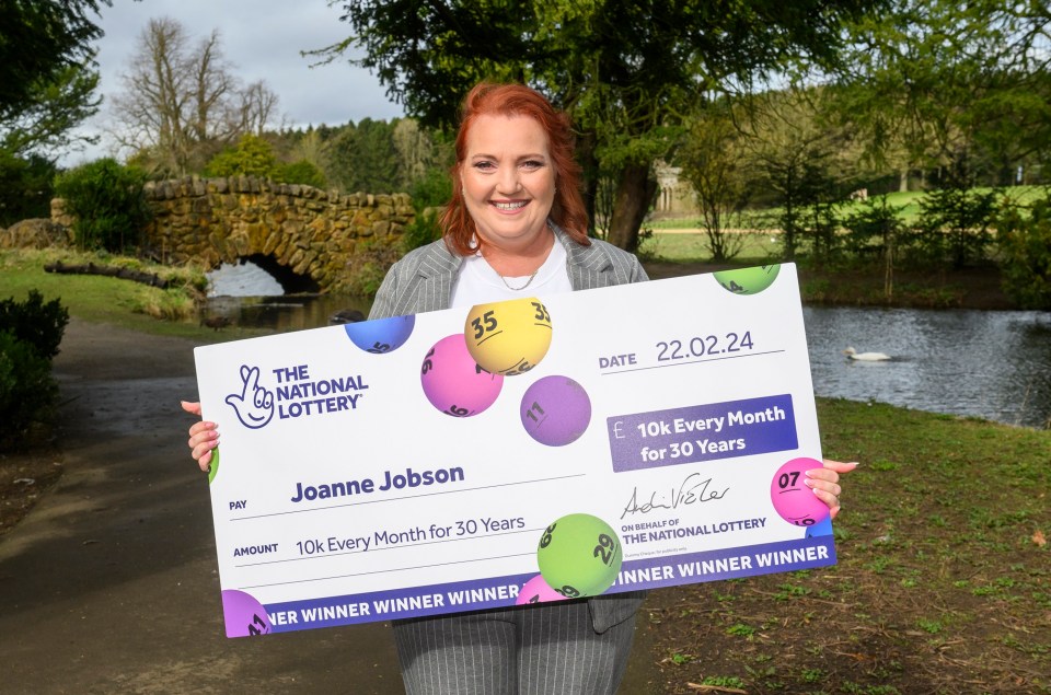 Joanne scooped thousands after playing Set For Life with the National Lottery