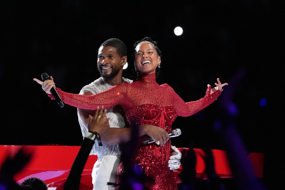 Alicia performed with Usher at the Super Bowl