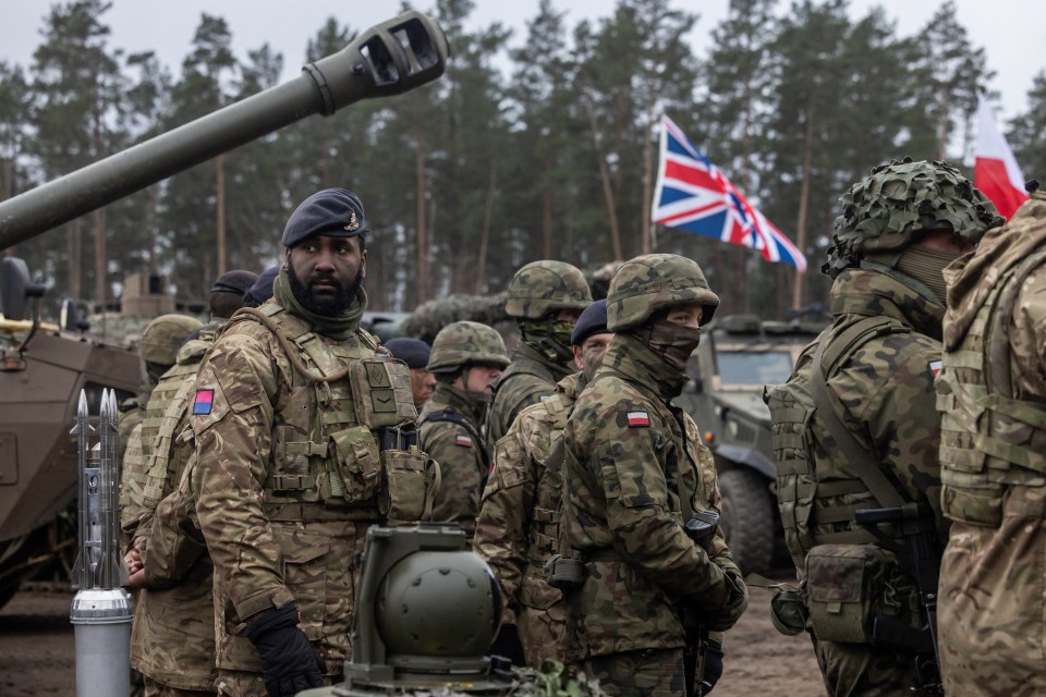 British and Nato troops in the Baltics would be facing Putin's 'deadly modern force'