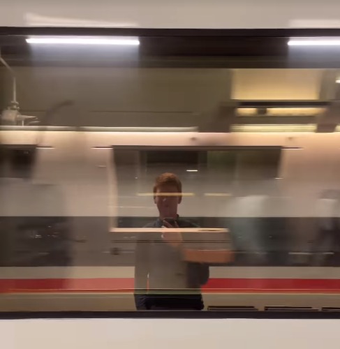 Lasse now calls the trains his home