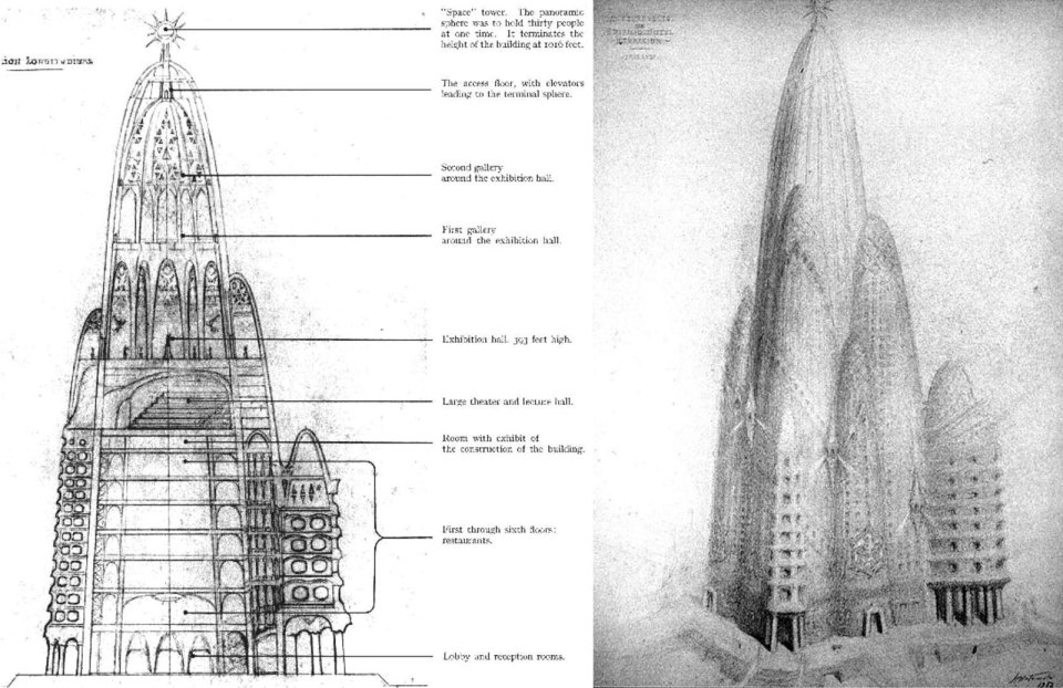 Re-created Blueprint of the hotel