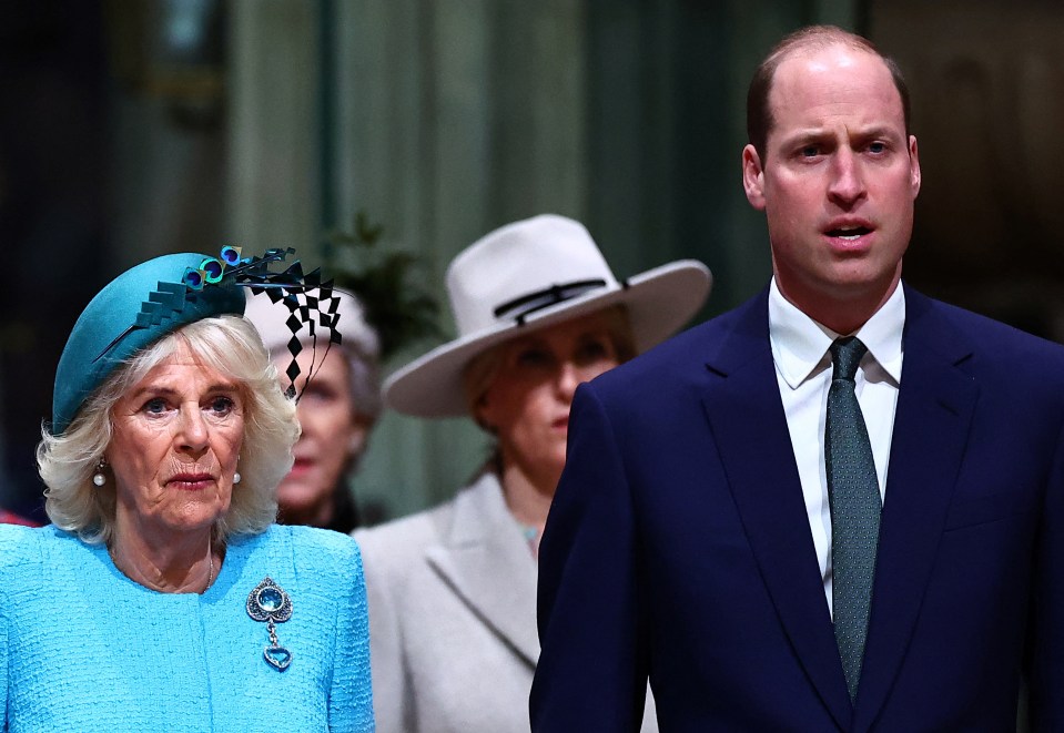 Camilla and Will attended a service without the King