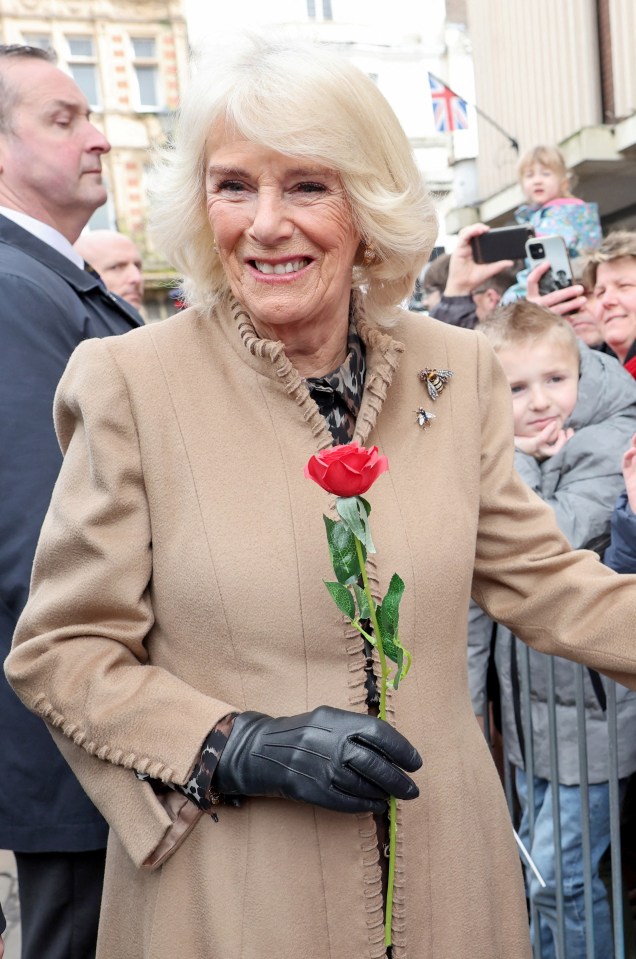 Camilla is visiting a Farmers’ Market in Shrewsbury today