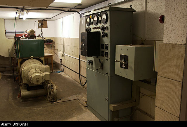 The generator room down in the bunker