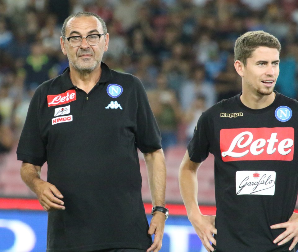 Jorginho could reunite with his former Napoli manager Maurizio Sarri