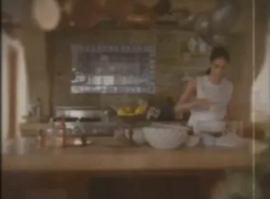 The footage accompanying the launch shows Meghan being busy in the kitchen