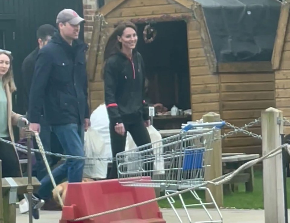 Princess Kate was spotted at the Windsor Farm Shop last weekend looking 'happy'