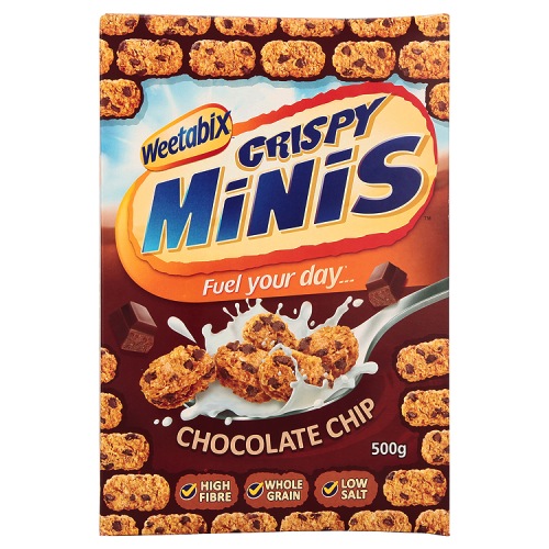 Weetabix Crispy Minis Chocolate contains only 153 calories per 40g