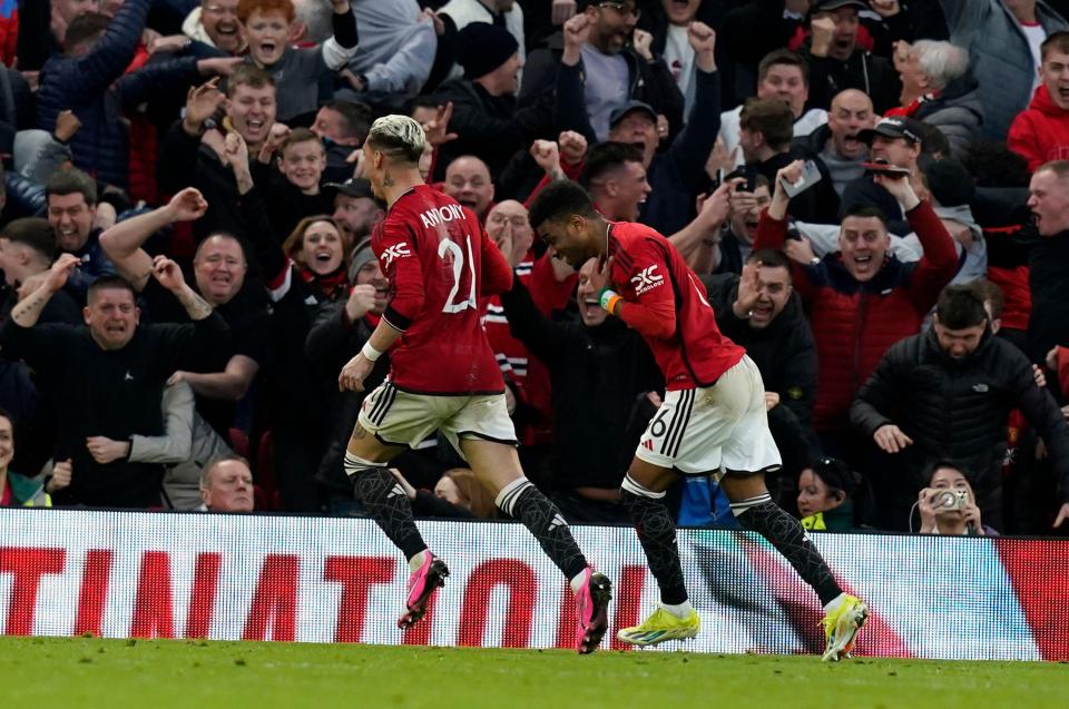 The red card didn't dampen spirits at Old Trafford after the stadium went wild for Diallo's winner