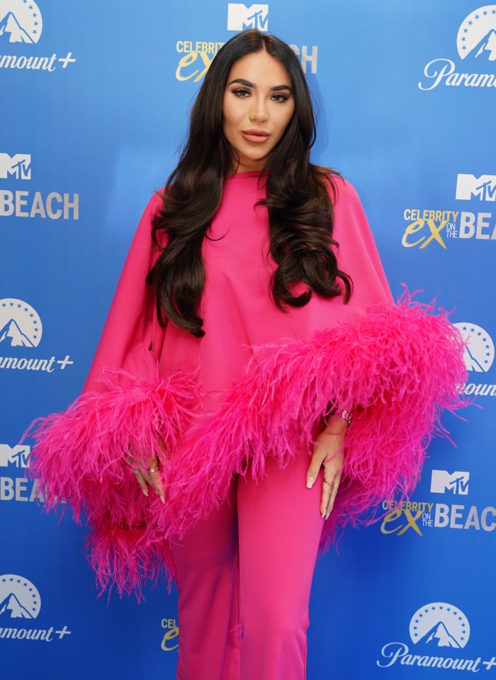 Chloe pictured attending the launch of Ex on the Beach