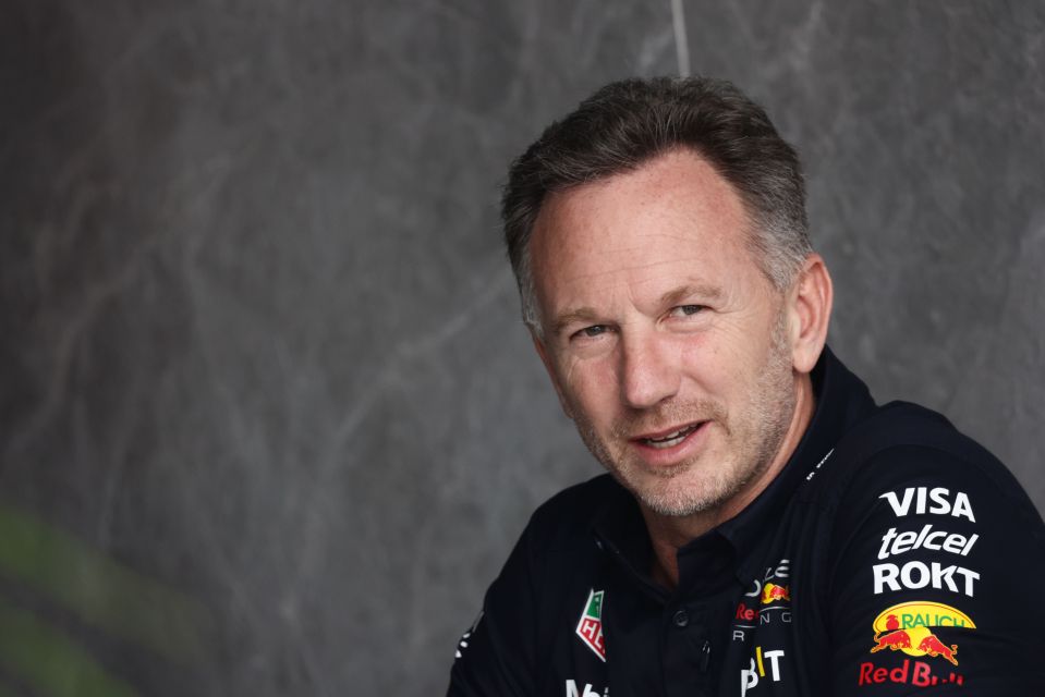 Horner pictured yesterday ahead of the F1 Saudi Arabian Grand Prix