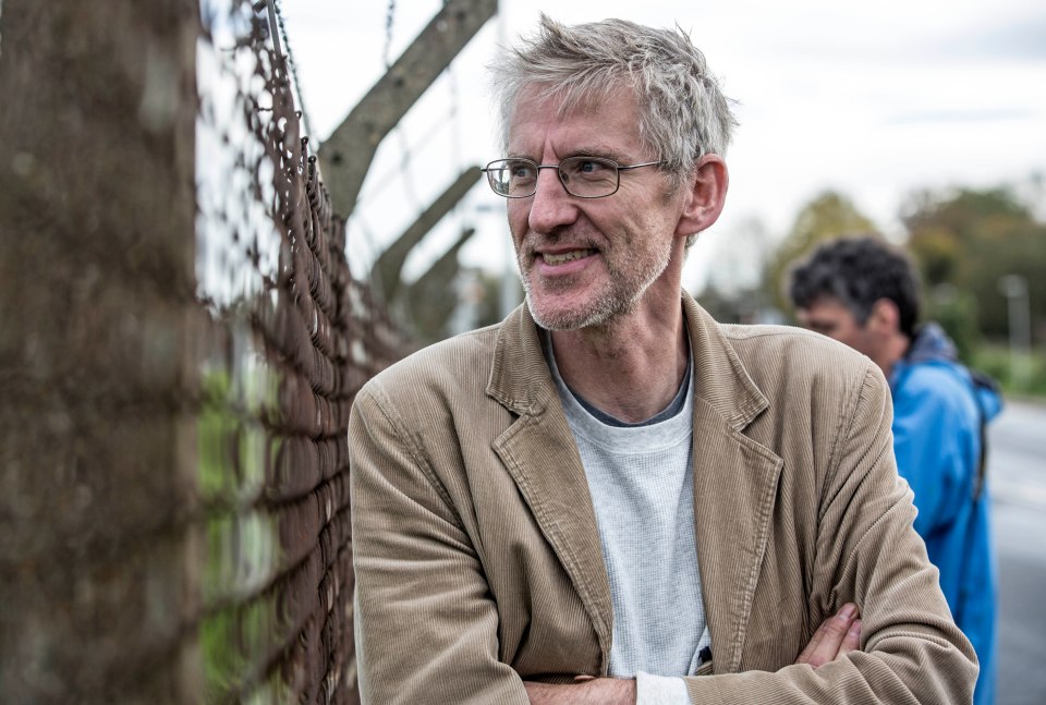 Death row lawyer Clive Stafford-Smith stands outside a prison