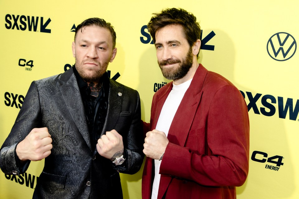 Conor McGregor with Road House co-star Jake Gyllenhaal