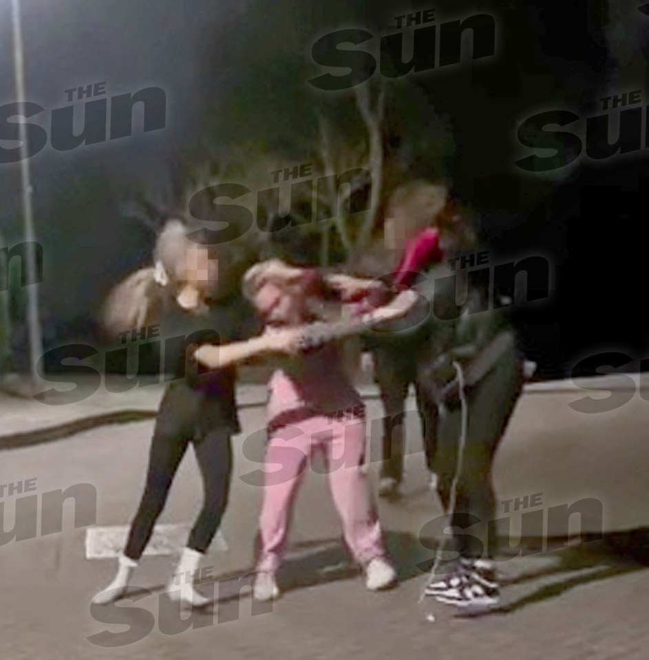 Corrie star Tina O’Brien was filmed in a fight between teenage girls near her home