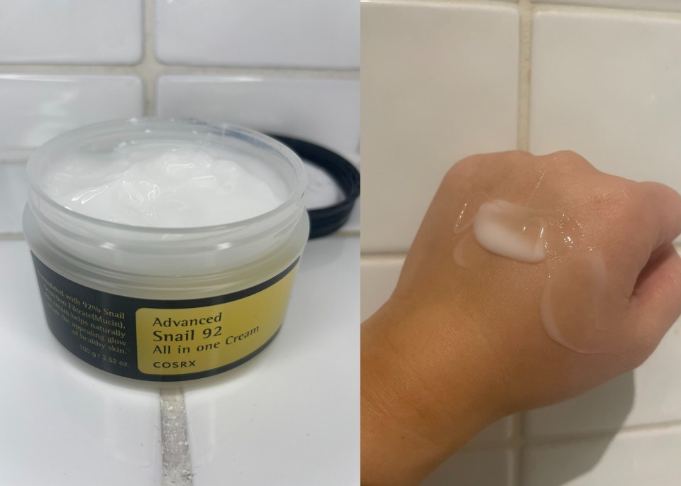 The Snail 92 All in One cream instantly gives glass skin.