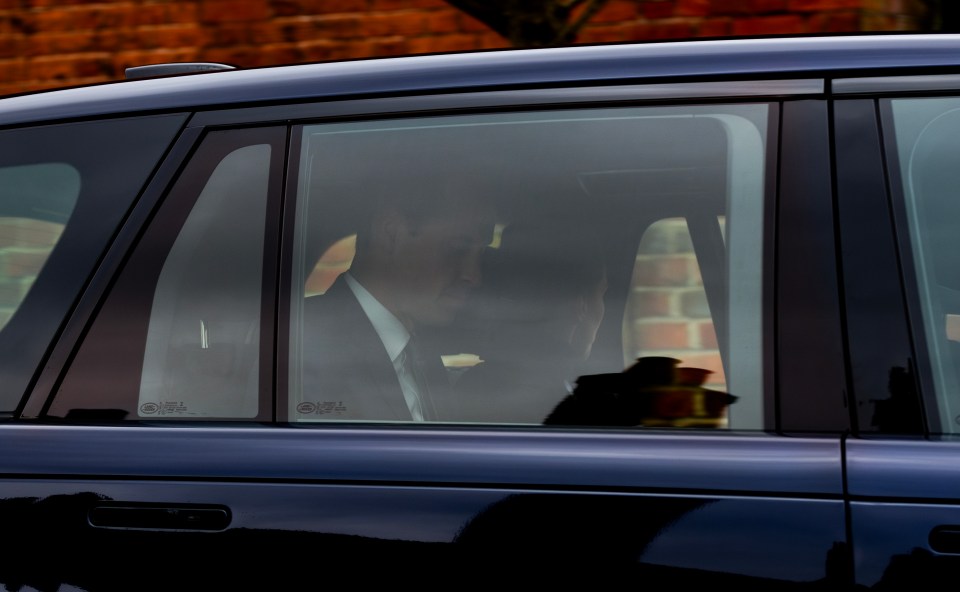 Kate was spotted leaving Windsor Castle for London with William on Monday