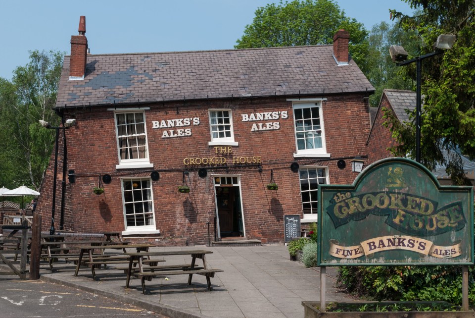 The Crooked House pub in Himley, near Dudley, burnt down last year