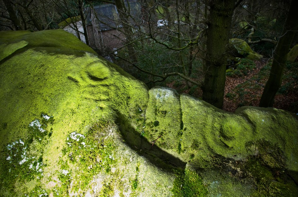 The mysterious rock carvings are believed to be from the 18th century