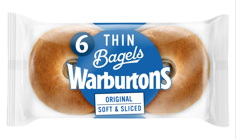 Warburtons Original Thin Bagels contain only 130 calories per bagel