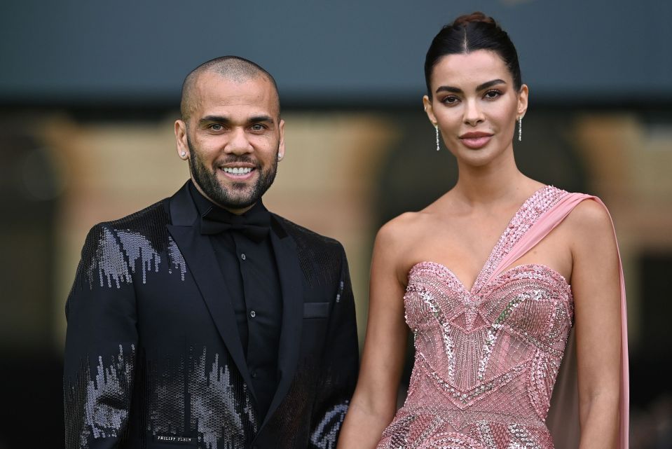 Alves' relationship to Joana Sanz broke down after the shocking rape accusations came out