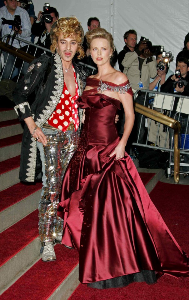 Galliano and Hollywood star Charlize Theron in 2006