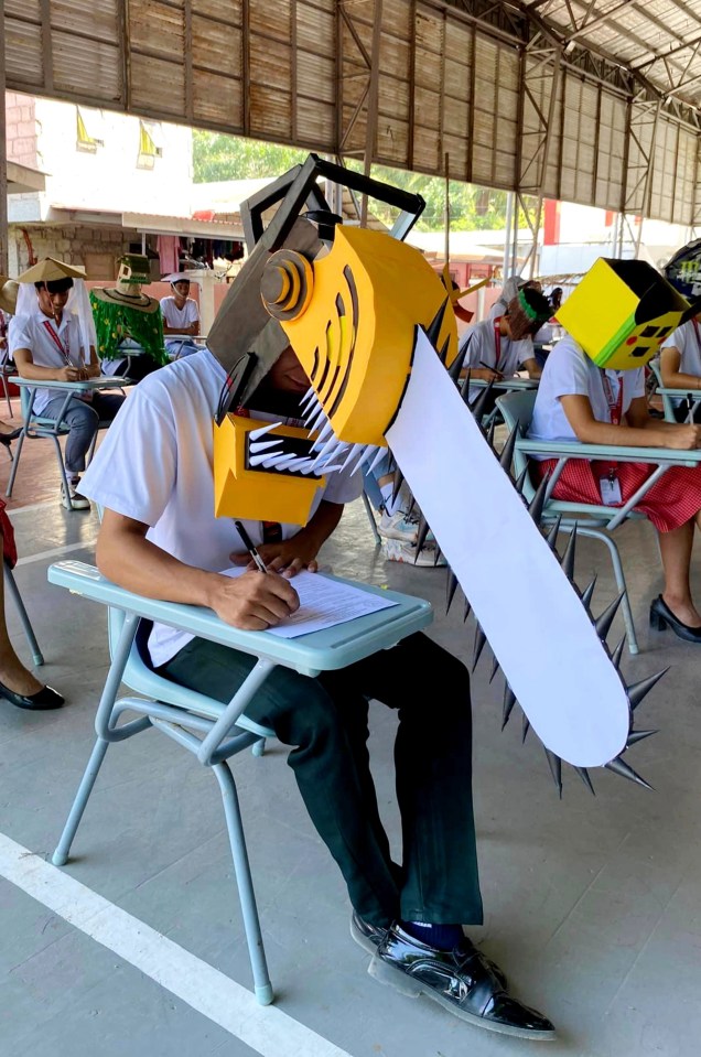 A university has found a way to stop students cheating in exams – getting them to wear ludicrously big hats