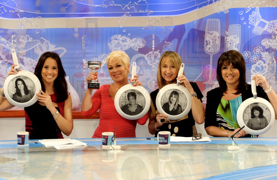 Andrea McLean, Denise Welch, Carol McGiffin and Jane McDonald in 2012