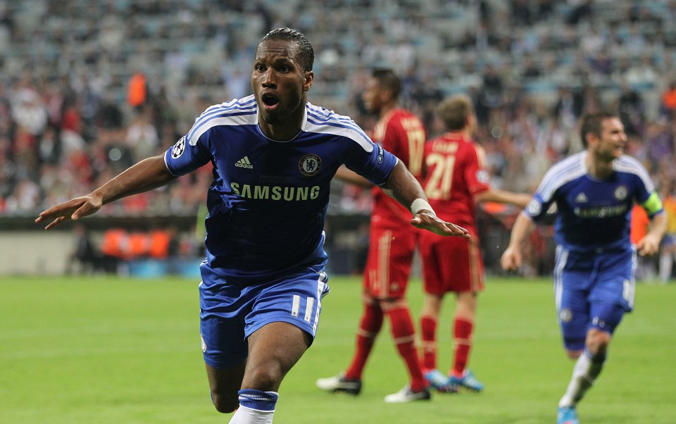 He remembers Drogba's heroics in the 2012 Champions League final for Chelsea against Bayern Munich