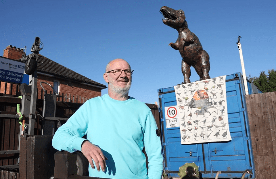 Ben Maddocks put the metalwork up for son Noah who loved dinosaurs