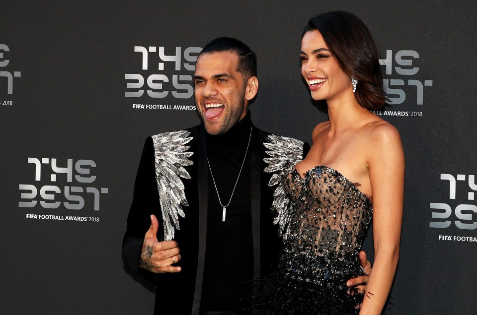 Alves and Joana, at The Best FIFA Football Awards in 2018