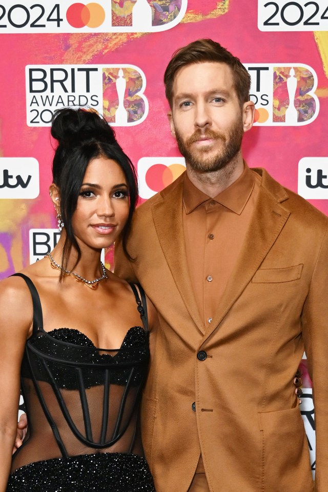 Vick Hope and Calvin Harris at this year's Brit Awards