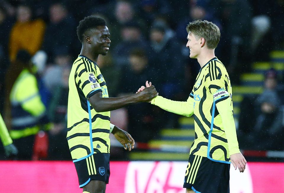 Bukayo Saka and Martin Odegaard have found red-hot form