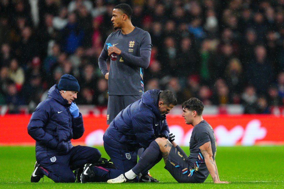 John Stones picked up an injury on international duty with England