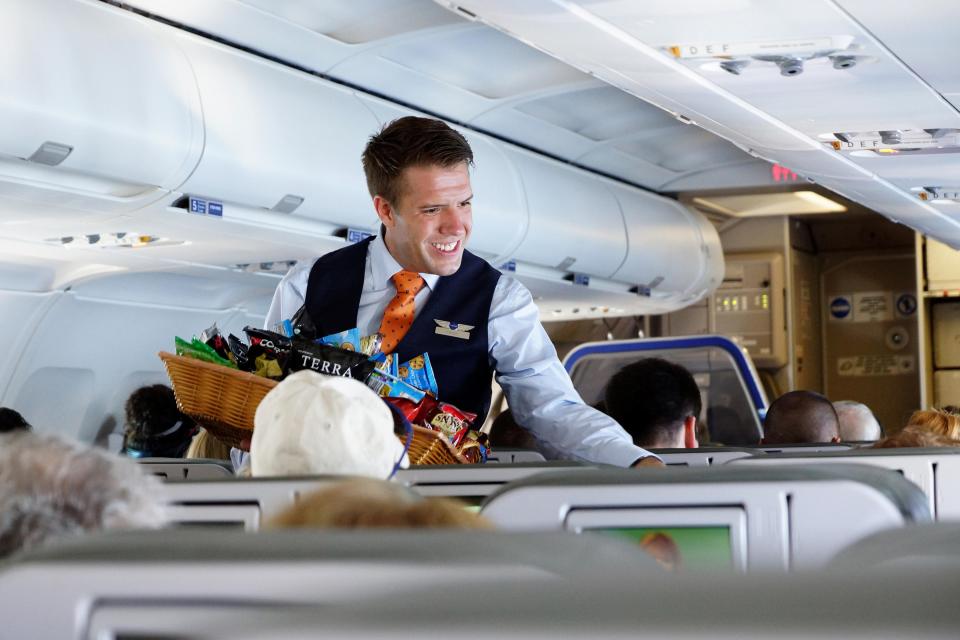 The flight attendant always recommends bringing a just add water, instant meal, into the cabin (stock image)