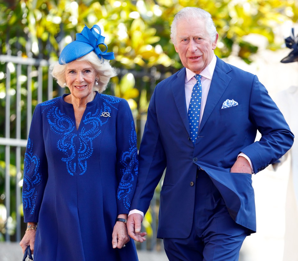 Charles will be accompanied by at St George's Chapel by his wife, Queen Camilla